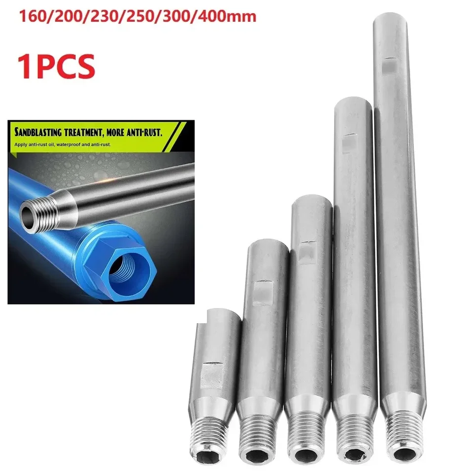 1PC Vodné vŕtačky BITS Diamond Core Bit predĺženia pre predlžovanie závitu M22 pre výstužné vŕtanie betónu Diamond