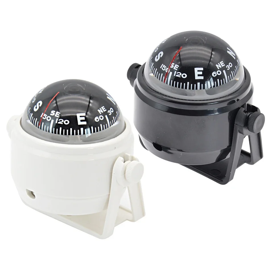 1pc vodotesný námorný compass morský otáčanie morských lodí Kompas s elektronickým LED svetlom pre polohu morskej navigácie