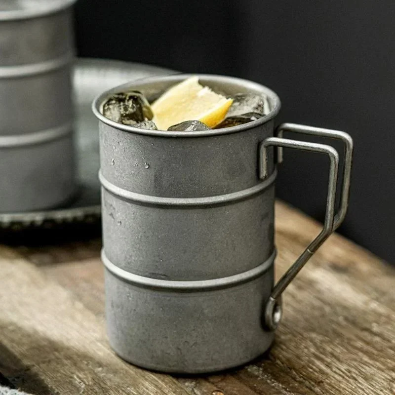 1pc vonkajší retro hrnčekový hrnček hrnček kreatívny retro vintage kemping piknik hrnčeka pivní hrnček