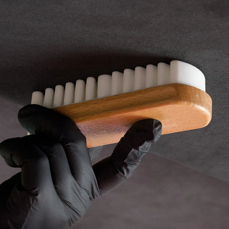 1pc vozidlá interiérové ​​diely Detailling Cleaning Brush Alcantara Suedskin Deersskin Tkaniny krása starostlivosť o kefu Čistý náradie