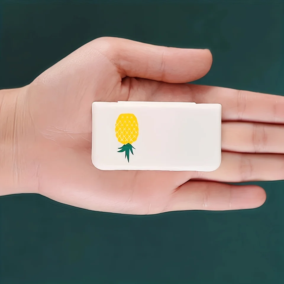 1pc vrecká mini tabletka Mini šperky úložný priestor pre malú škatuľu prenosná tabletka Mini tableta Kontajner prenosný trojstupňový smal