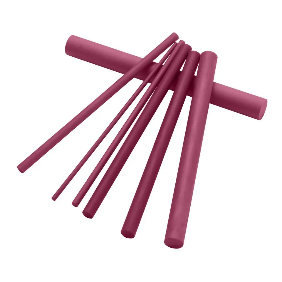 1PC Vysoko kvalitný červený kužeľový olejový kameň leštenie rubíja rubíny kameň nový orezávač kužeľ ruby ​​brúsivo Whetstone domáce kuchynské náradie