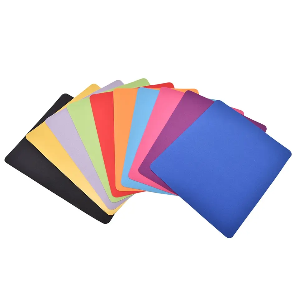 1pc vysoká kvalita 21,5 x 17,5 cm herná pc notebook myš Mouse Pad Anti-sklipová plná farba obdĺžnika Rat