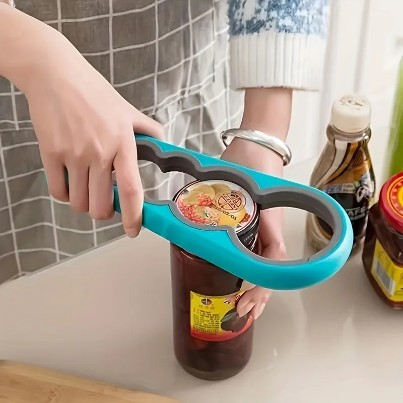 1pc všestranný otvárač 4 v-1 s ergonomickou nekĺzavou rukoväťou-ideálne pre pivo, kuchyňu a ďalšie