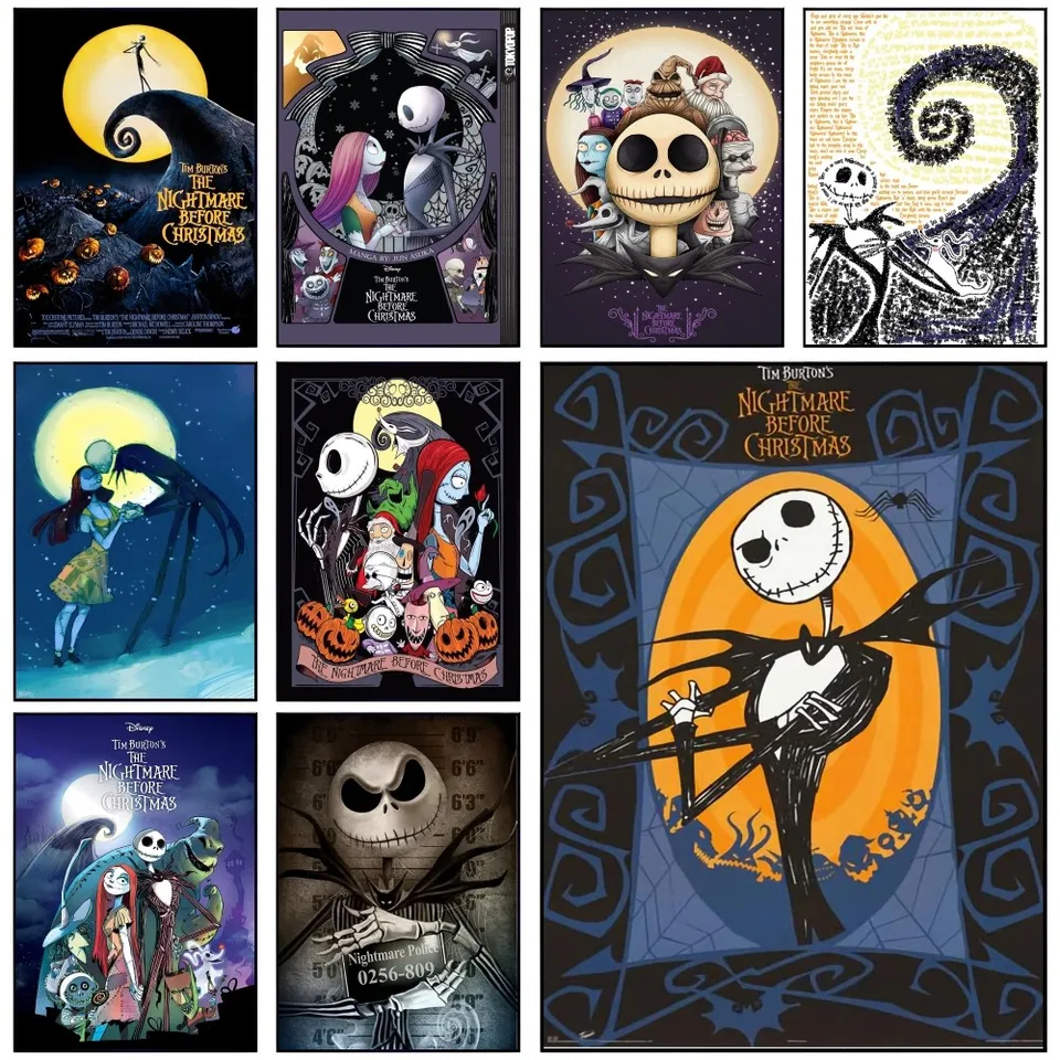 1pc Walt Disney Movie The Nightmare pred vianočným plagátom papier tlač domácu spálň