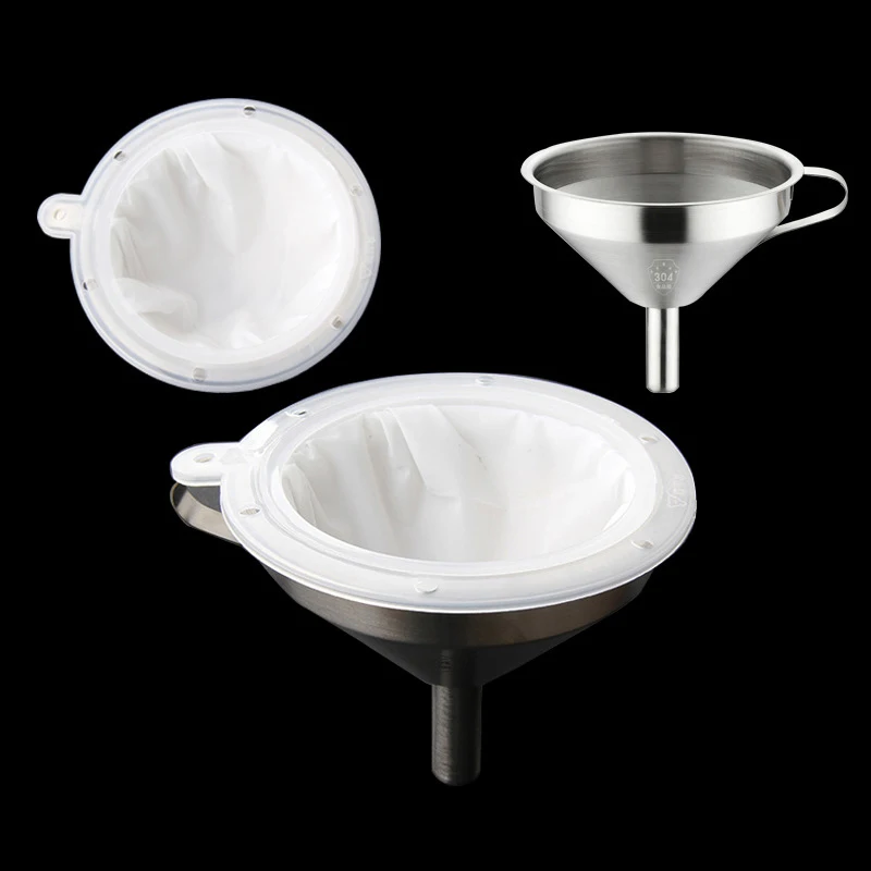 1pc z nehrdzavejúcej ocele Filter Filter Screen Food Grade PP nylon sieťové sójové mlieko vriace vodný olej Filter