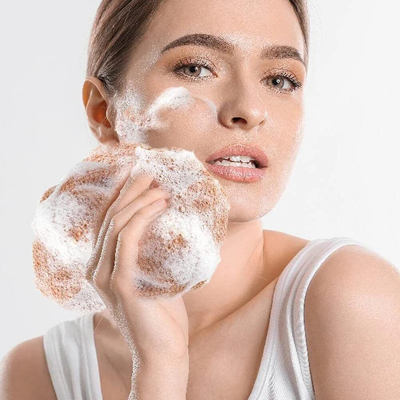 1pc zadná pračka africká exfoliačná čistá špongia Pokožová pokožka plynulejšia s dlhým pásom