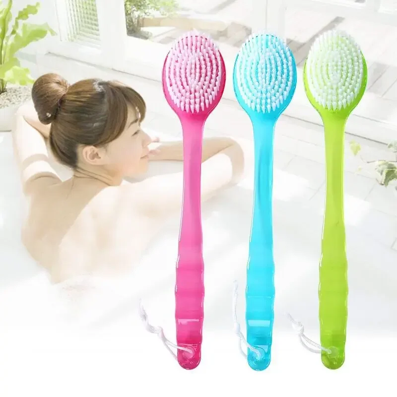 1pc zadné karosérie Sprcha Čistenie Čistiace kefy Kúpeľ Dlhá rukoväť Exfoliating Scrub Massager Massager Odlupovacia kefka Kúpeľ
