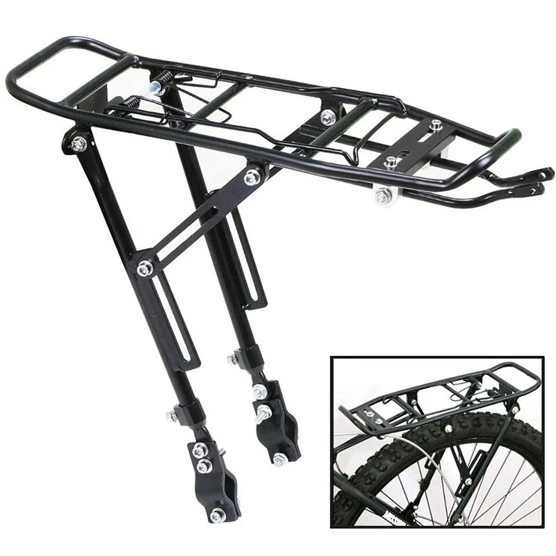1pc zliatiny Zadný bicykel nosič nosiča batožiny cyklus horských bicyklov čierna