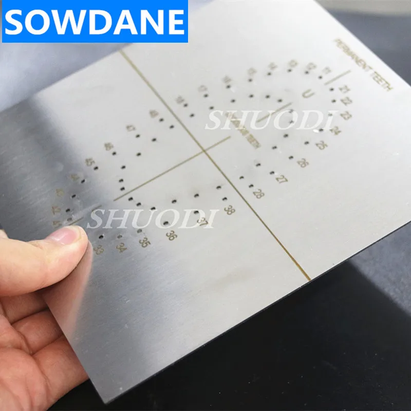 1pc zubná zubná z nehrdzavejúcej ocele Dam Priehrada Punčová doska Gumová priehrada prístrojový nástroj na bielenie