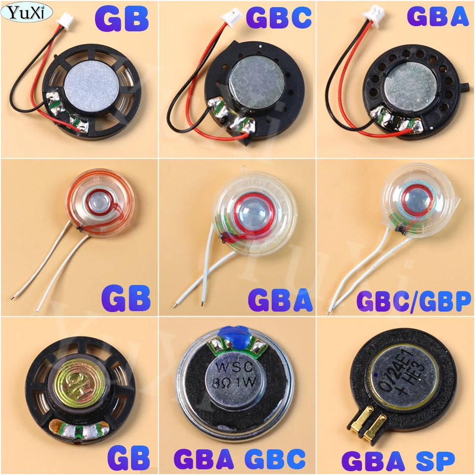 1pc zvukový zvukový reproduktor pre Nintend Gameboy Color GBC GBA SP GB GBP Volume Up Loundspeaker s výmenou šnúry
