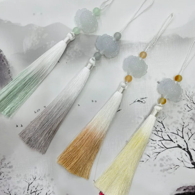 1PC Závesné lano hodváb DIY DIY strapce Fringe Chinese Style Hooks prívesok šperky výroby šijacích závesov príslušenstvo doplnky