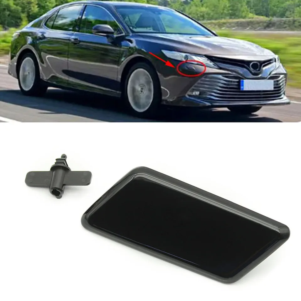 1pc čierny predný nárazník s svetlometom podložky na postrek trysky pre tryskový kryt pre Toyota Camry 2006 2007 2008 2009 2009 2011 2011