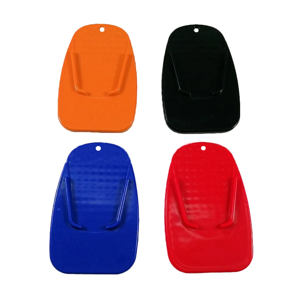 1PC Čierny univerzálny motocykel Plastový bočný stojan motocyklové bicykel Kickstand non-sklip doska na bočné predlžovanie podopretý základň