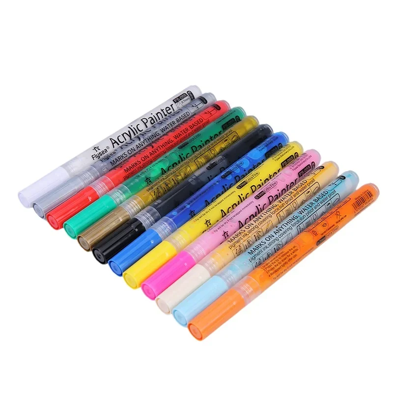 1PC číra tlač akrylového markeru farebné pero Olej na báze mäkkého hrotu značkovača pera Graffiti Art Paint Pen
