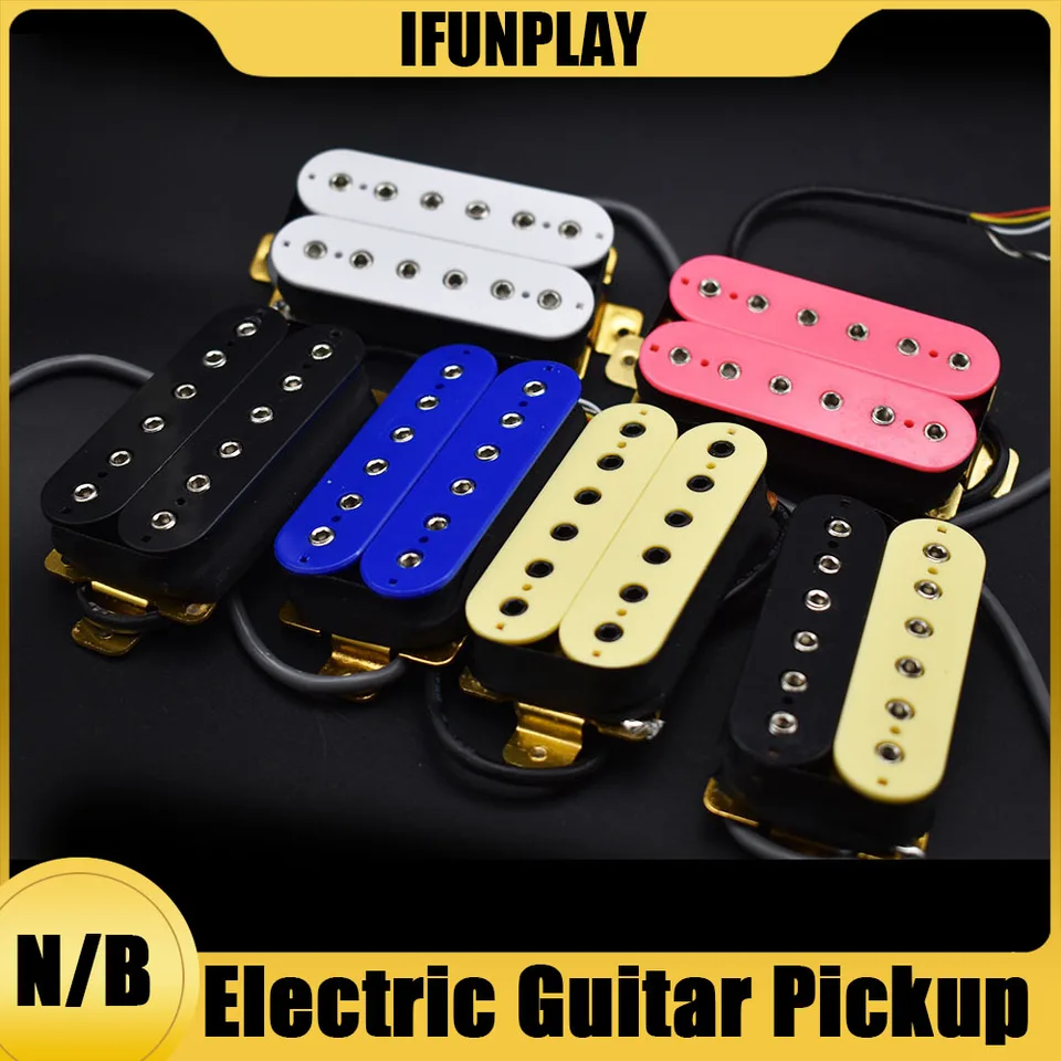1pc šesťhranná skrutka dvojitá cievka Humbucker Guitar Pickup Ceramic Magnet Most most 50 mm 52 mm snímač pre elektrickú gitaru LP
