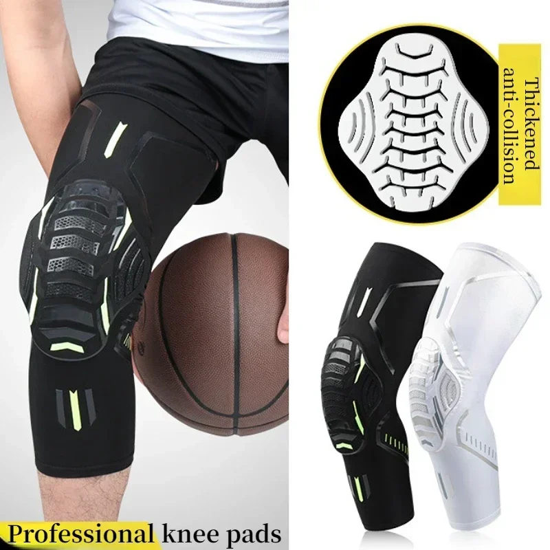 1PC Športové koleno kompresia podpora nárazových vankúšikov priedušných basketbalových artritíd