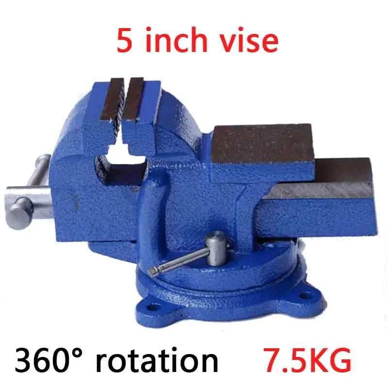 1pc ťažká dane lavica Vise domácnosť Vise lavica 5 palcov malá lavica Vice svorka 360 stupňov Rotácia