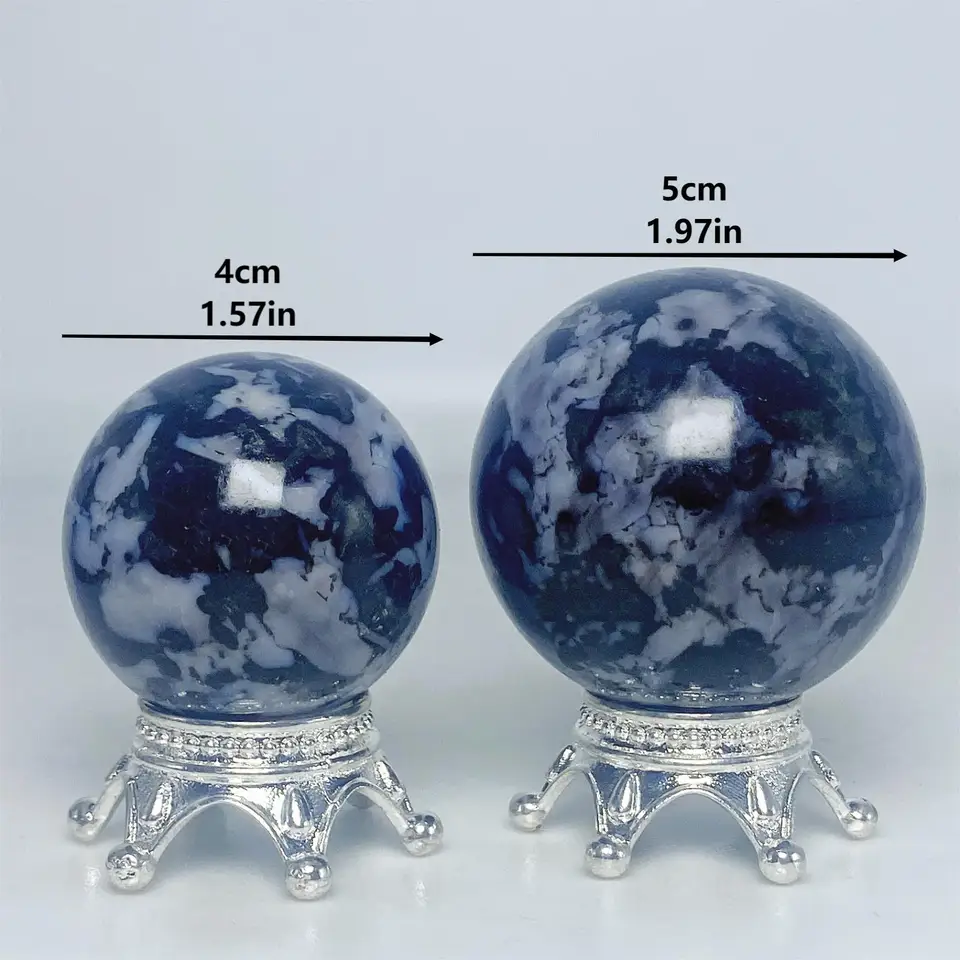 1pc1.97in Indigo Ball Home Decor Dotive Darček meditácia Chakra Natural Crystal Reiki Liečba