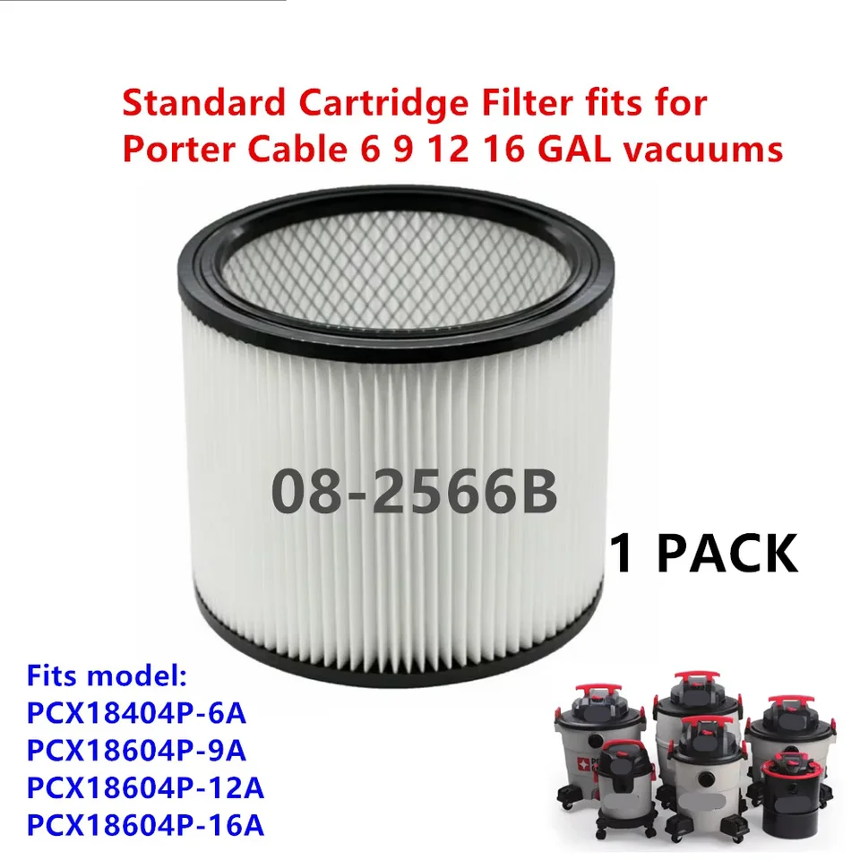 1pcs 08-2566b štandardný kazetový filter kompatibilný s vákuom 6-16 gal