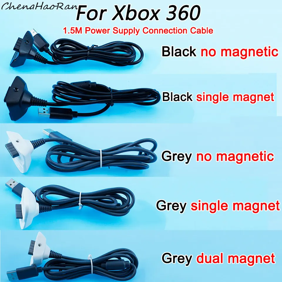 1pcs 1,5 m USB Play nabíjací kábel nabíjačky pre Xbox 360 bezdrôtový príslušenstvo pripojenia kábla