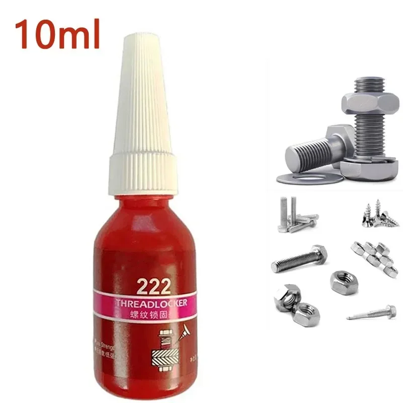 1pcs 10 ml vlákna 222 242 243 262 263 271 277 290 Závitové závity anaeróbne adhezívne ručné náradie pre nástroje na vytvrdzovanie kovov