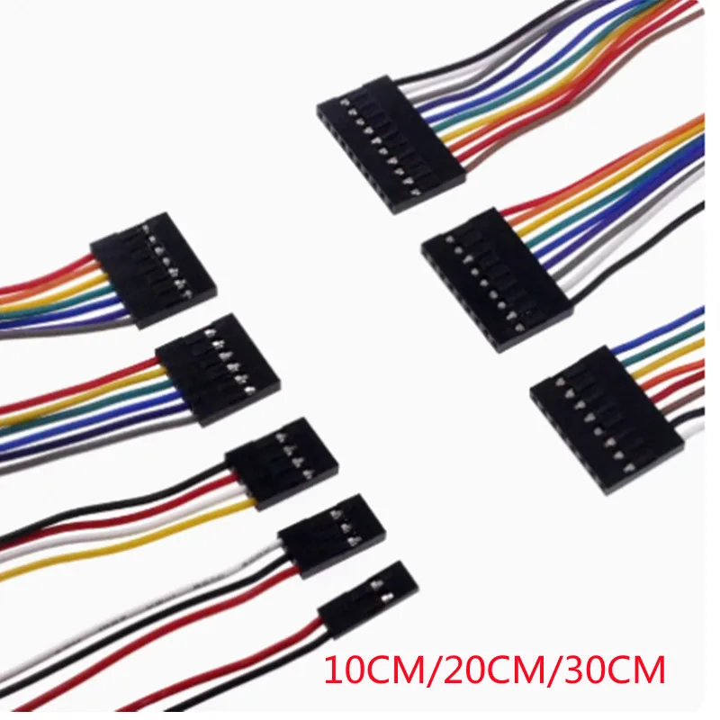 1pcs 2,54 mm 2,54 drôtu Dupont Line Muž k mužovi 1p2 3 4 5 6 7 8 9 10 12 12 Pin DuPont kábel káblového kábla pre PCB