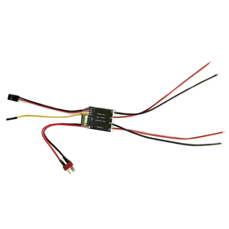 1pcs 2-6s 6-25V Jednosmerné štetce ESC 30AX2 Hybridný ovládací ovládací ovládač s dvojitým kanálom Tichá rýchlosť pre RC Aircraft návnada lodí