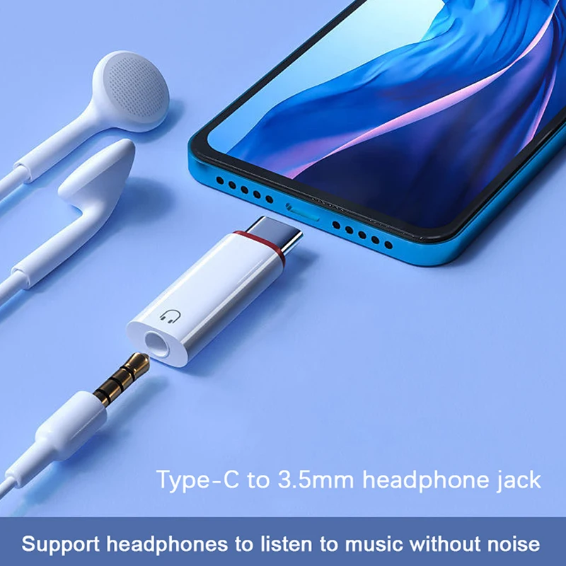 1pcs 3,5 mm ženský až typ C Mužský adaptér pre Huawei MacBook 3,5 mm káblový prevodník náhlavnej súpravy