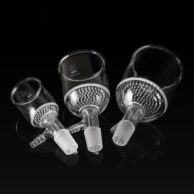 1pcs 35 ml 60 ml 100 ml 150 ml 250 ml 500 ml 1000 ml 2000 ml 24# laboratórne sacie sacie filtračné lievik so skleneným otvorom filtračného dosky