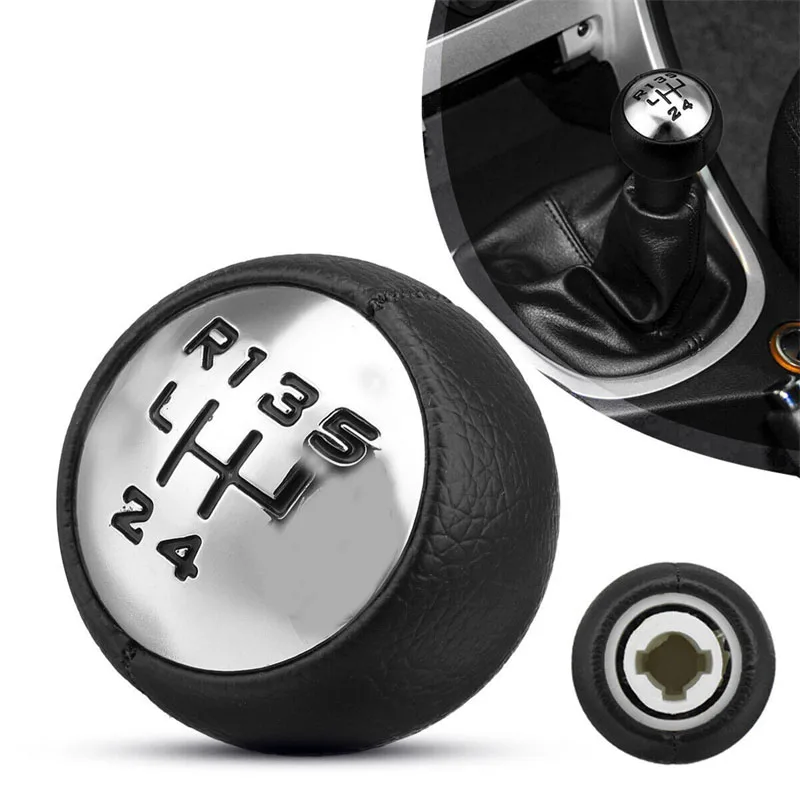 1pcs 5 Speed ​​Black Gear Stick Shift Gomb pre Peugeot 307 308 3008 407 5008 807