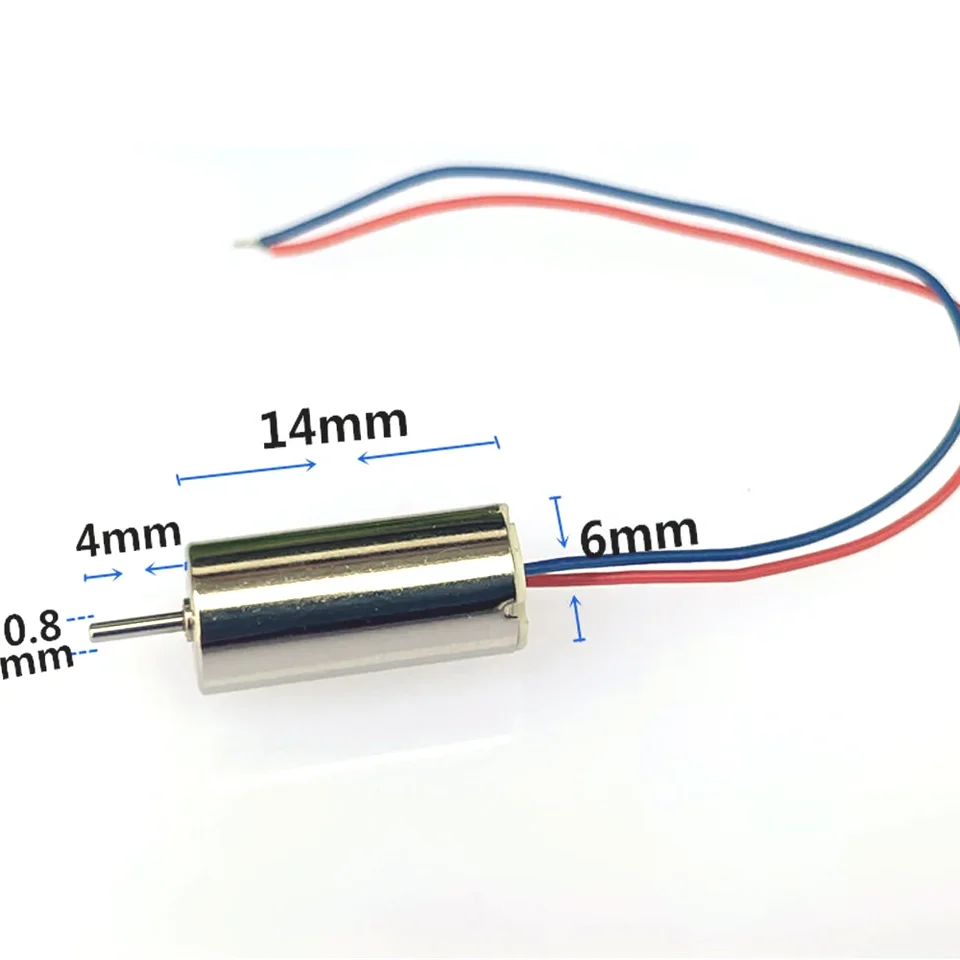 1pcs 614 6 mm*14 mm Coreless Motor DC 3V-3,7V Micro Mini Small Dutinu Cup Quadkoptér vysokorýchlostná silná magnetika pre model lietadla