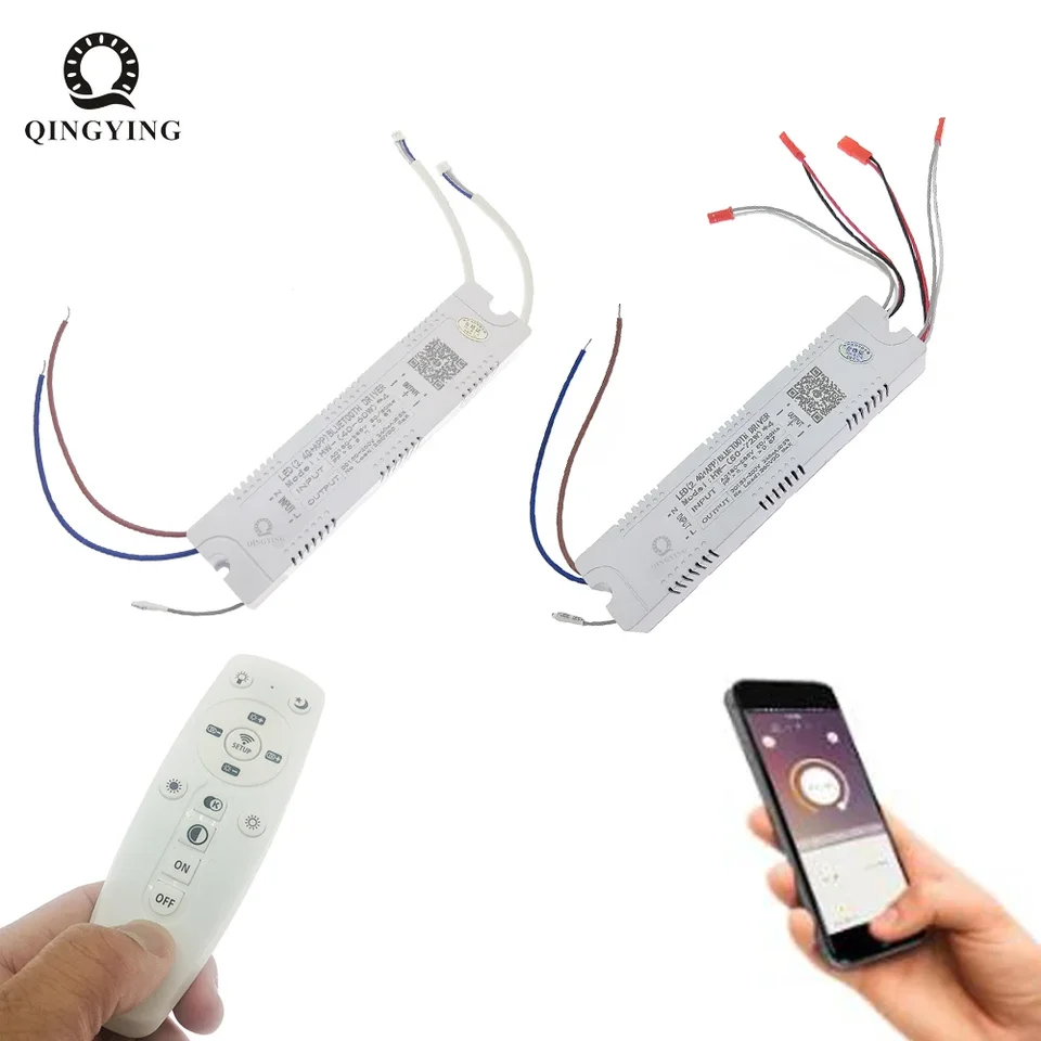 1pcs AC220V 2.4G RF Diaľkový ovládací ovládací ovládač Intelligent LED Driver LED 12-40W 36-50W 40-60W 50-72W x2 x4 x6 x8 240ma
