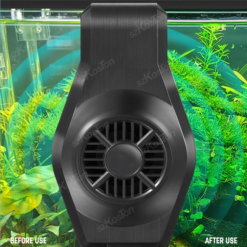 1pcs akvárium rybích nádrží na chladenie ventilátora Control Systém Control Znížte Ventilátor Cool Aquarium Chladiace ventilátory