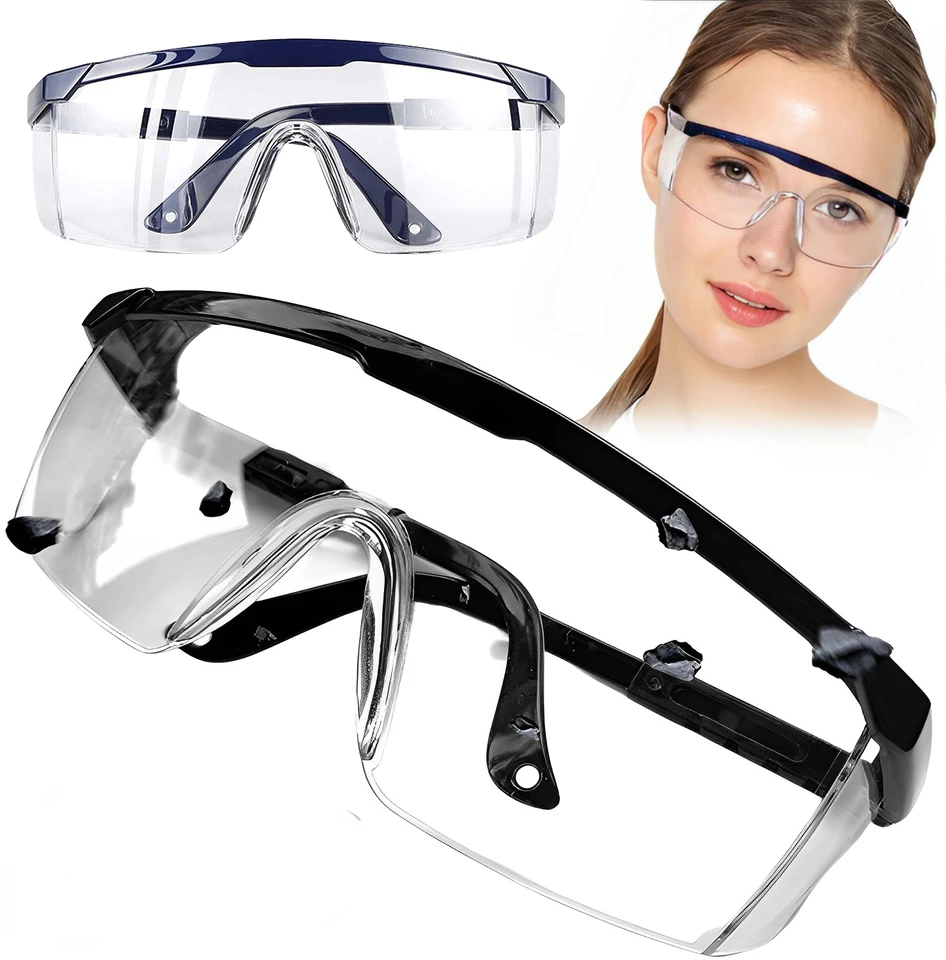 1pcs anti-splashové pracovné bezpečnostné okuliare Chráni laboratórne okuliare Ochranné priemyselné veterné prachové okuliare Cyklistické okuliare
