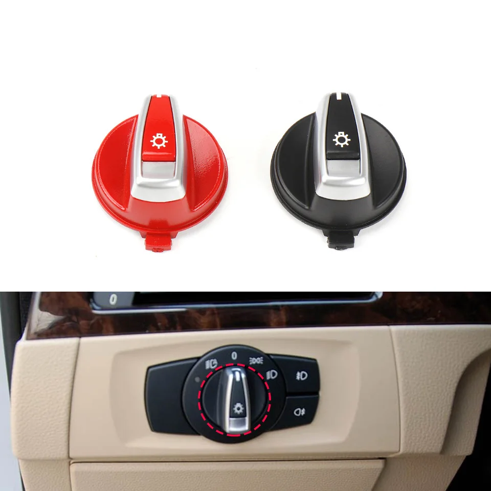 1pcs automobilový interiérový svetlometový spínač gombíkového uzáveru pre BMW 1 3 Series E90 E91 X1 E84 E82 E88 2005-2015