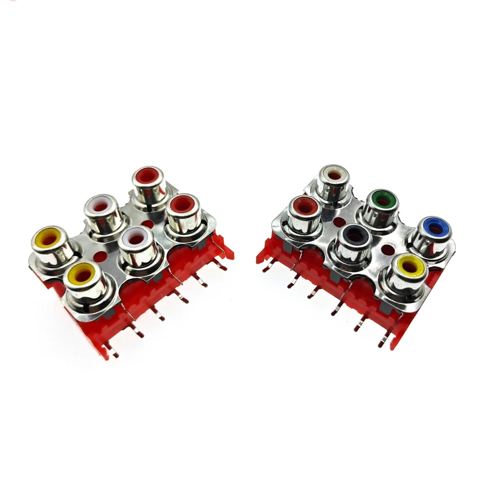 1pcs av6-8.4-13b Lotus Socket Audio a Video Socket 6-Dier DPS zvárané 9-noha RCA Socket Av Concentric