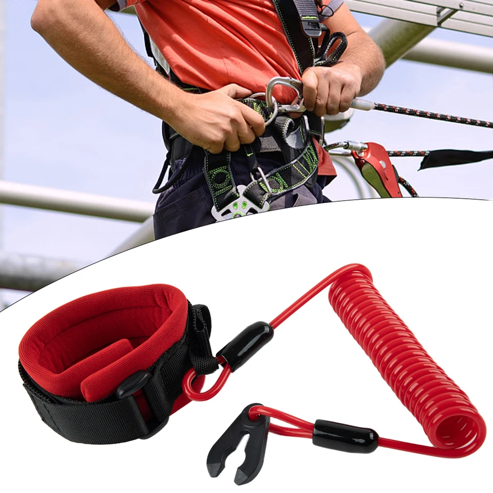 1pcs bezpečnostný tether naliehajúci zabitie spínač Fit Fit For pre lyžiar pre JB650 JT900 JT1100 PU Motorboat Protect Lany Wrist Lanyard