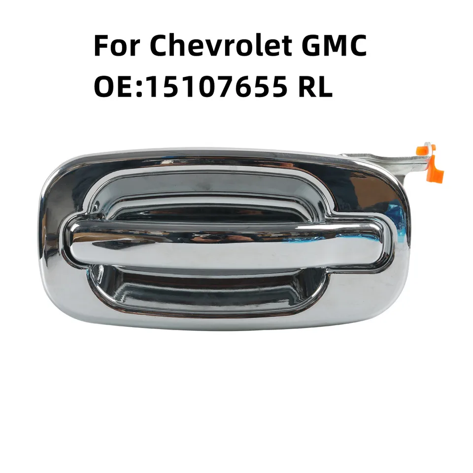 1pcs Chrome Zadná ľavá rukavica vonkajšej kľučky pre Chevy Avalanche, Silverado/ GMC Yukon 15107655 RL