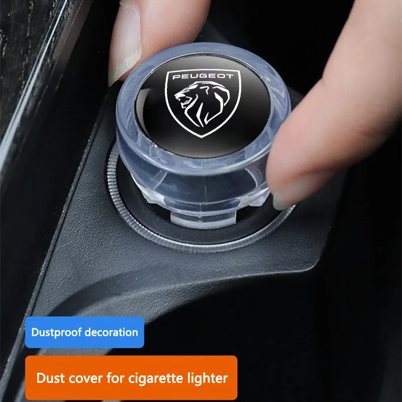 1pcs cigareta zapaľovaciu zástrčkovú zástrčkovú kryciu kryciu krytinu pre nový Peugeot 407 508 2008 5008 307 308 3008 206 207 208 107 106