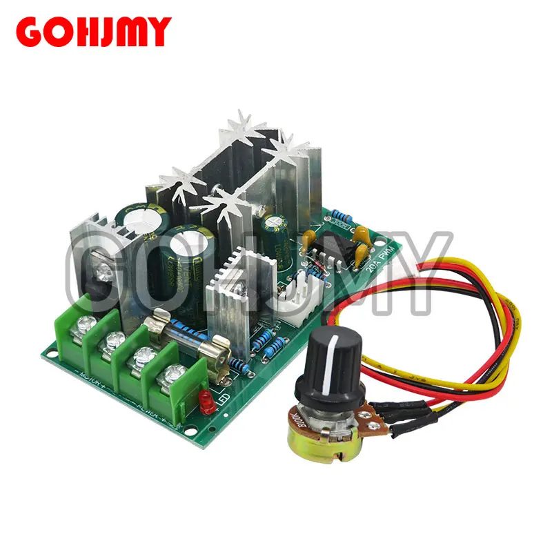 1pcs DC 10-60V DC DC regulátor rýchlosti motora 12V 24V 36V 48V Vysoký napájací pohon modulu PWM Rýchlosť
