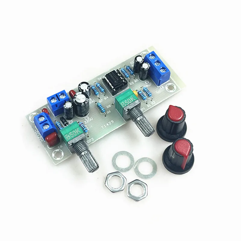 1pcs DC 12V 24V dolnopriepustný filter NE5532 basový tón subwoofer predprúpky predzosilňovača Low Pass Filter LPF LPF