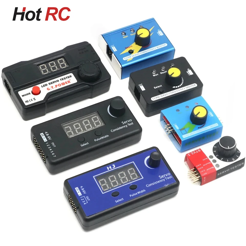 1pcs Digital Servo Tester/ESC Konzistentnosť testera Meranie prevodového stupňa pre FPV RC Helikoptéra Lietadlo automobilu Servo Tester Nástroj