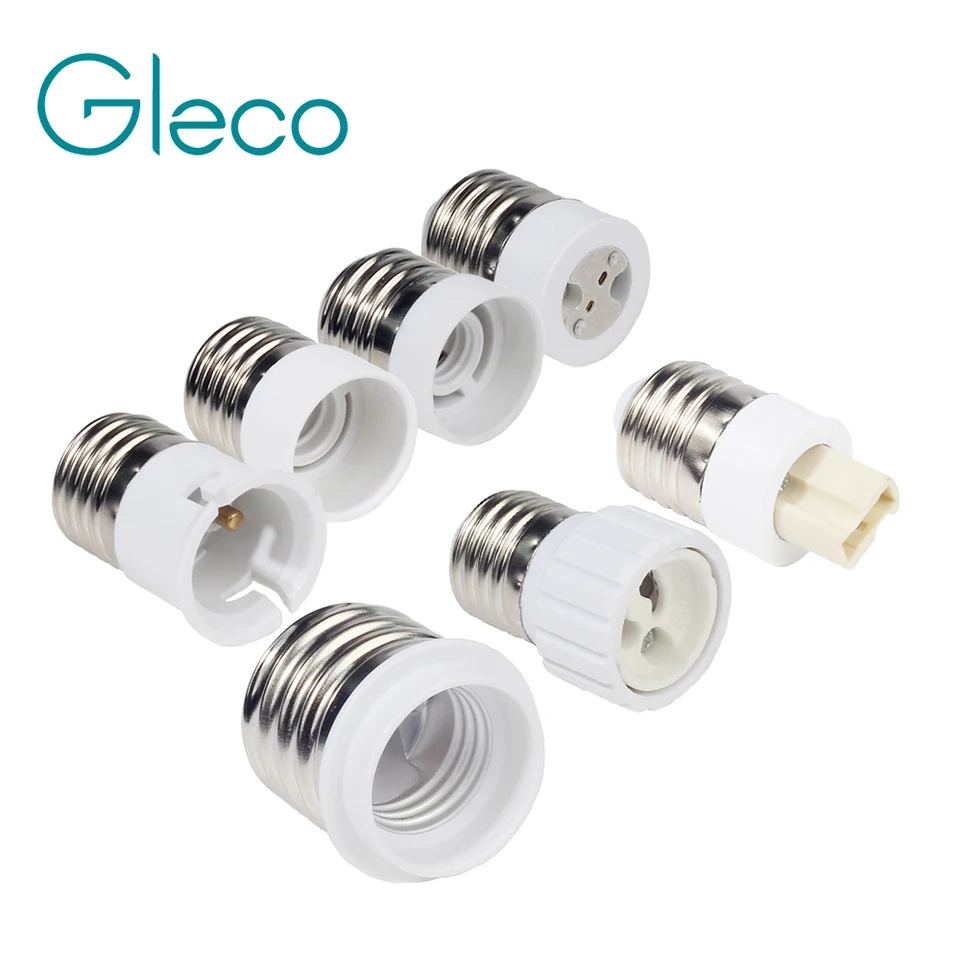 1pcs E27 Muž do E14 G9 E12 B22 G4 MR16 GU10 E40 E40 Držiak základnej lampy držiaka prevodníka prevodníka pre konvertor LED kukurice LED žiarovky LED