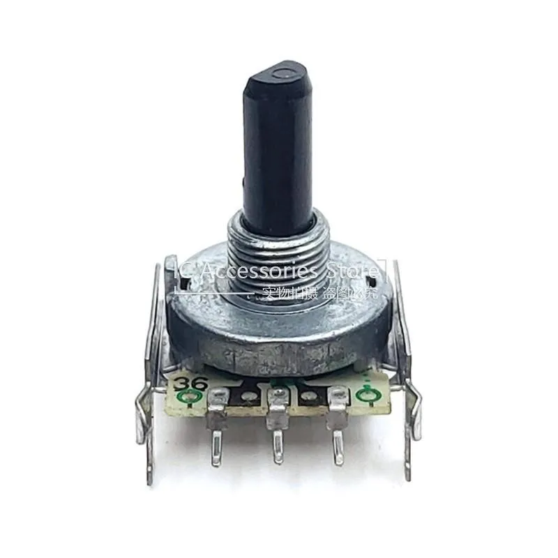 1pcs EC16 Typ 1-2-36 Rotačný kódovač 36 Polohovanie digitálneho potenciometra Horizontálne 3 pin D hriadeľ 20 mm