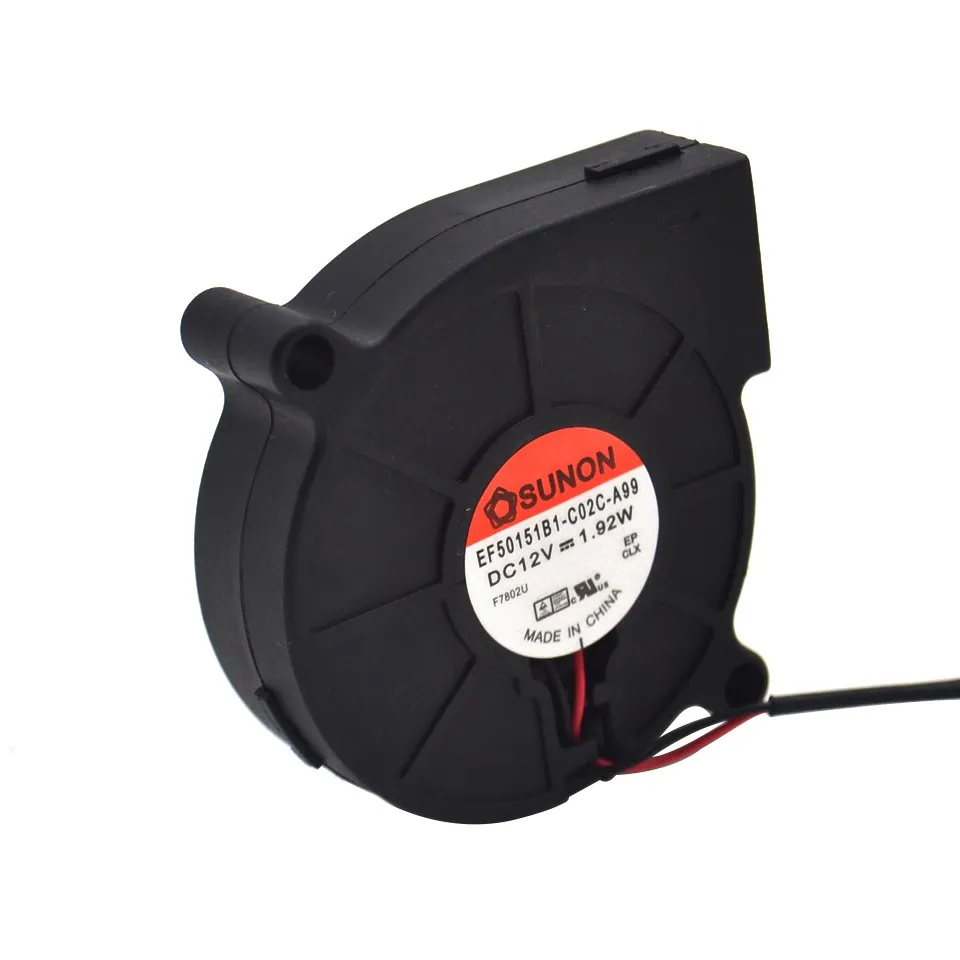 1pcs EF50151B1-C02C-A99 5015 12V 1,92W 50*50*15 mm ultra tichý zvlhčovač turbo chladiaci ventilátor pre Sunon