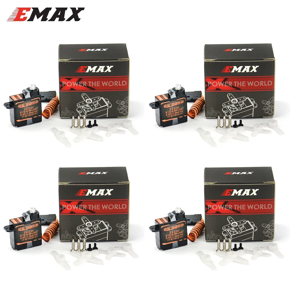 1PCS Emax ES9052MD 9052 HV 3,8V-6.0V Viacúčelová kovová zariadenia Digital Servo JR pre RC Model Model Airplane /Accessory