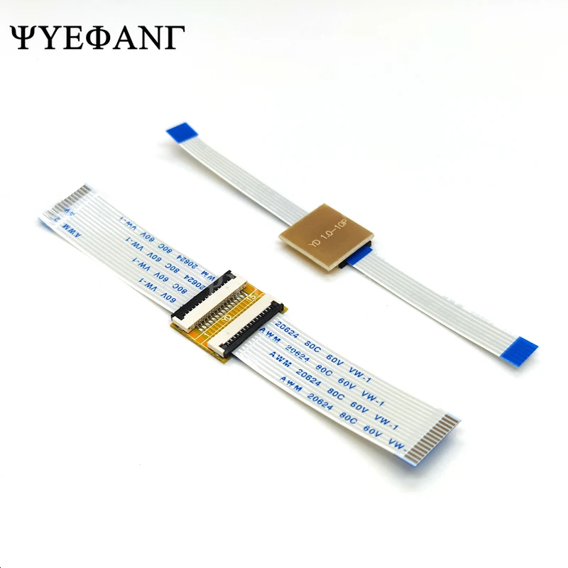 1pcs FFC FPC Rozšírenie PCB PCB 1,0 mm zásuvka + 2pcs 1,0 mm tón 50/100/200 mm Dĺžka FFC kábel 6 8 10 12 14 16 20 24 30p typ A