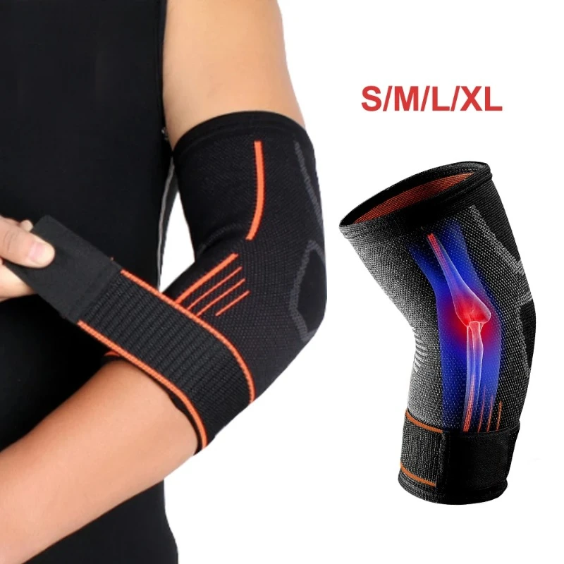 1pcs fitness lakťová kompresia podporuje rukáv pre tenisovú liečbu golfu tenisu - znížte bolesť kĺbov