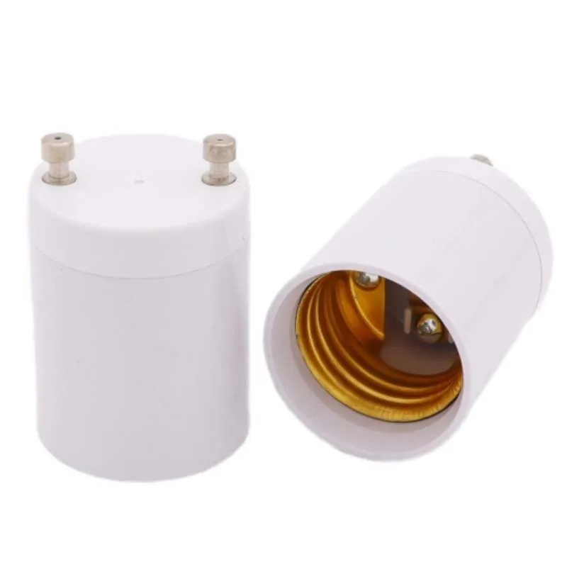 1pcs GU24 až E27 držiak svetla LED LED LED LED Svetelná základňa E26 LED dióda LED šetrenie Halogénové skrutkové žiarovky Adaptér biely
